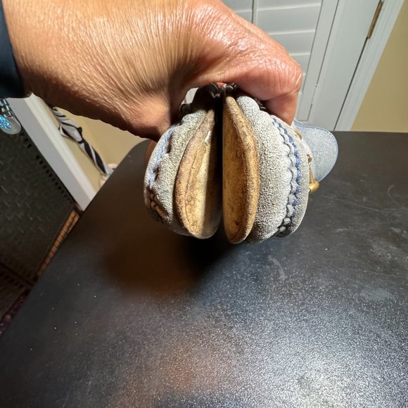 Gucci size 10 blue/grey suede horsebit slipon loafer shoes - Picture 12 of 15